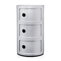 Kartell Componibili Kast - 3 Modules - Zilver