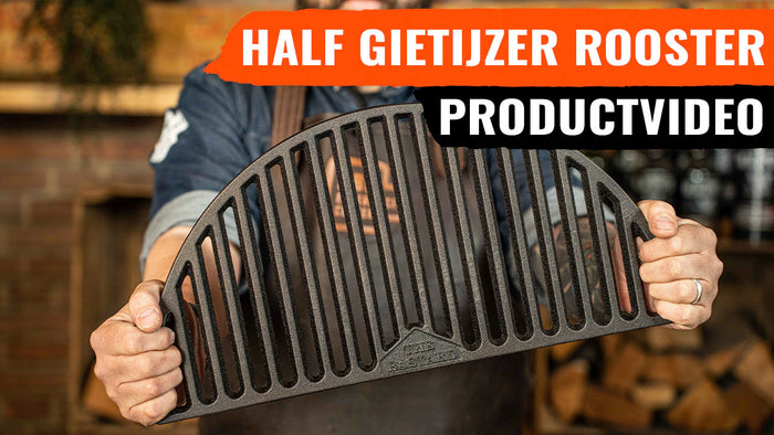 The Bastard halve maan grillrooster gietijzer - medium
