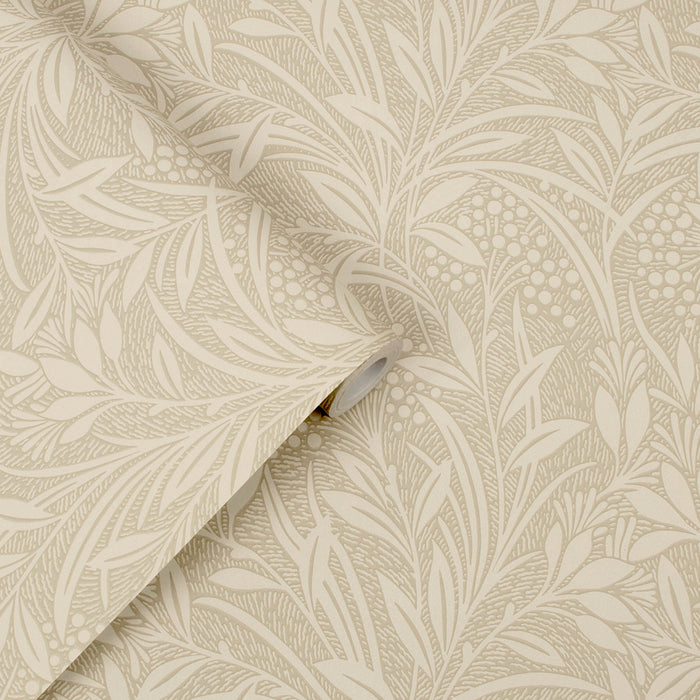 Laura Ashley Barley Behang - Planten - 10mx52cm - Beige