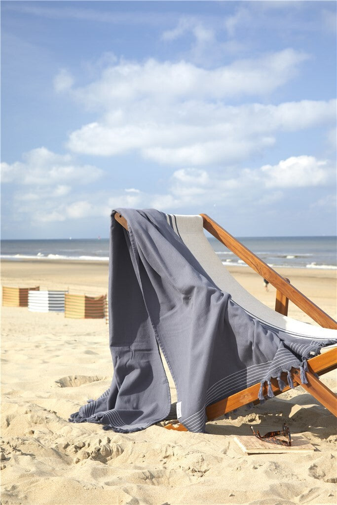 Walra - Hamamdoek Soft Cotton - 100x180 - Donker Blauw