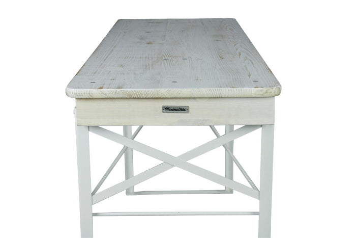 Inklapbare picknicktafel Berlijn 120 x 50 cm whitewash