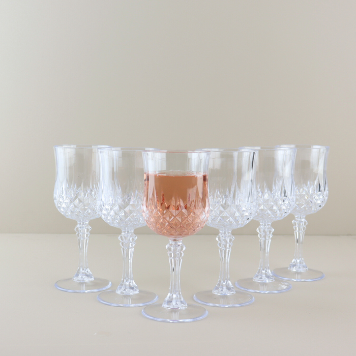 Alpina Kunststof Wijnglazen Set van 6 200ml Kristallook