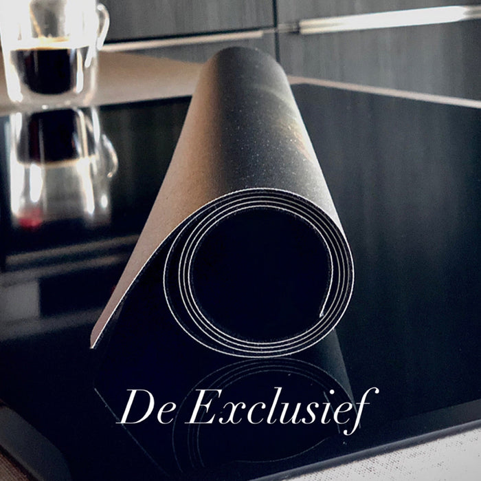 Inductie Beschermer - Exclusief - Zwart Print - 78x52 cm