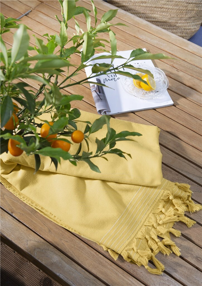 Walra - Hamamdoek Soft Cotton - 100x180 - Geel