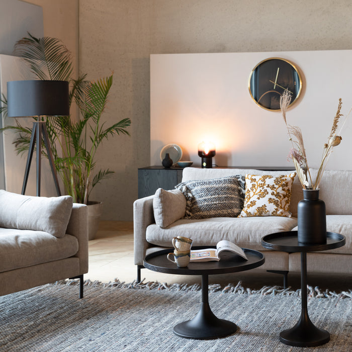 Zuiver Summer 3-zitsbank - Antraciet