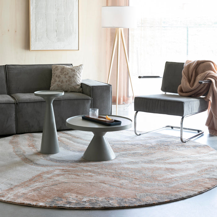 Zuiver Solar Vloerkleed Ø 240 cm - Terra/Grijs