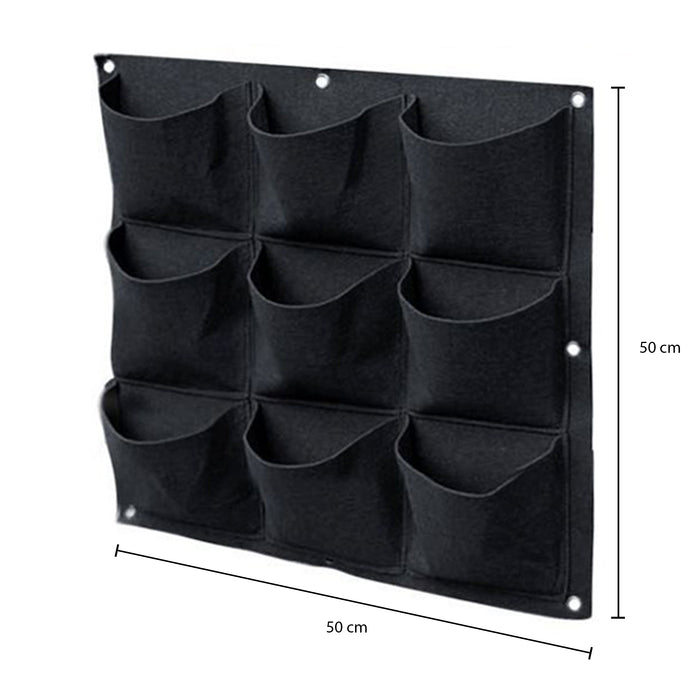 QUVIO Verticale tuin - plant wand met 9 vakken - 50 x 50 centimeter