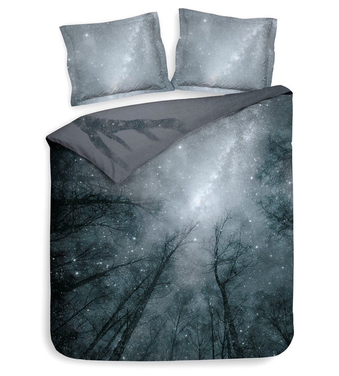 Heckett Lane Dekbedovertrek Katoen Satijn Myrthe - dark grey