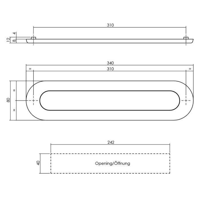 Intersteel Brievenbus ovaal met veer rvs geborsteld