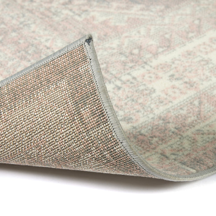 Interieur05 Vintage Vloerkleed Aila Grijs|Roze - 190 x 280 cm