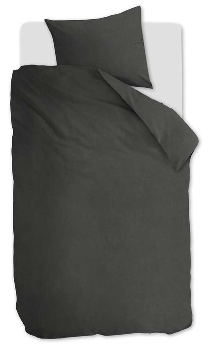 vtwonen Natural Stone Dekbedovertrek 140 x 200/220 cm - Antraciet
