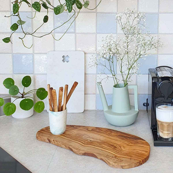 Bowls and Dishes Pure Olive Wood Tapasplank 40 x 45 cm