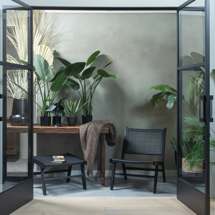 Woood Puk Fauteuil - Zwart