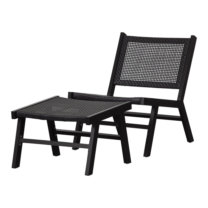 Woood Puk Fauteuil - Zwart