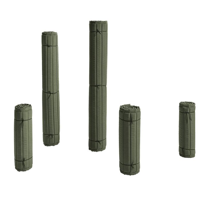 HAY Palissade Quilted Kussen voor Lounge Sofa - Olijfgroen