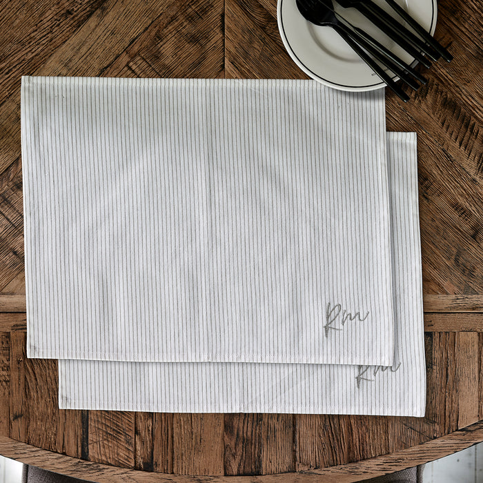 Riviera Maison RM Identity Placemat 2 pieces -  45.0x35.0x1.0 cm