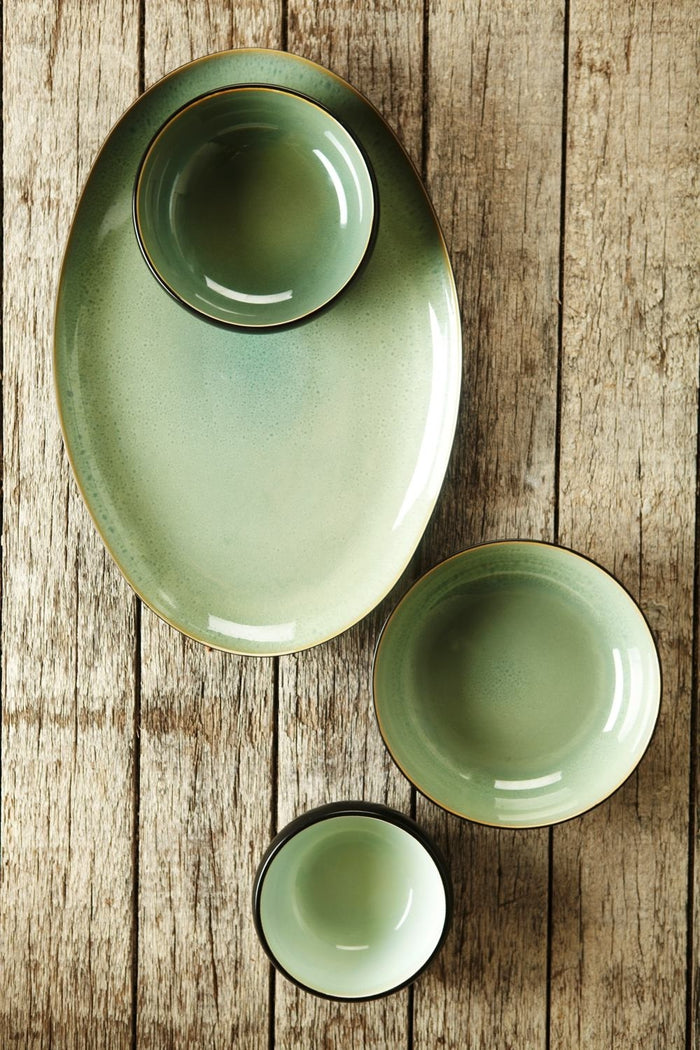 Serax Pure Bord Ø 21,5 cm - Aquagroen