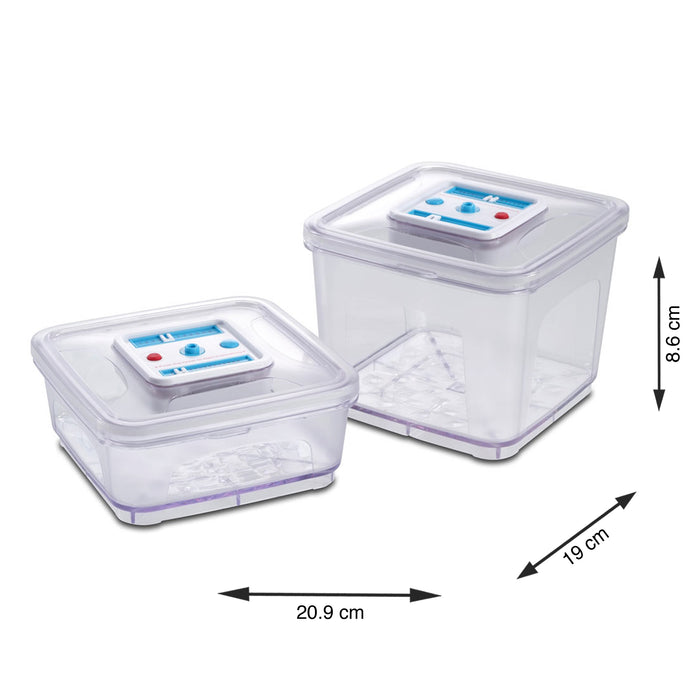 Solis Bewaarcontainer set - Vershoudbakjes - 2 stuks