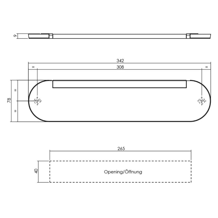 Intersteel Tochtwering ovaal messing ongelakt