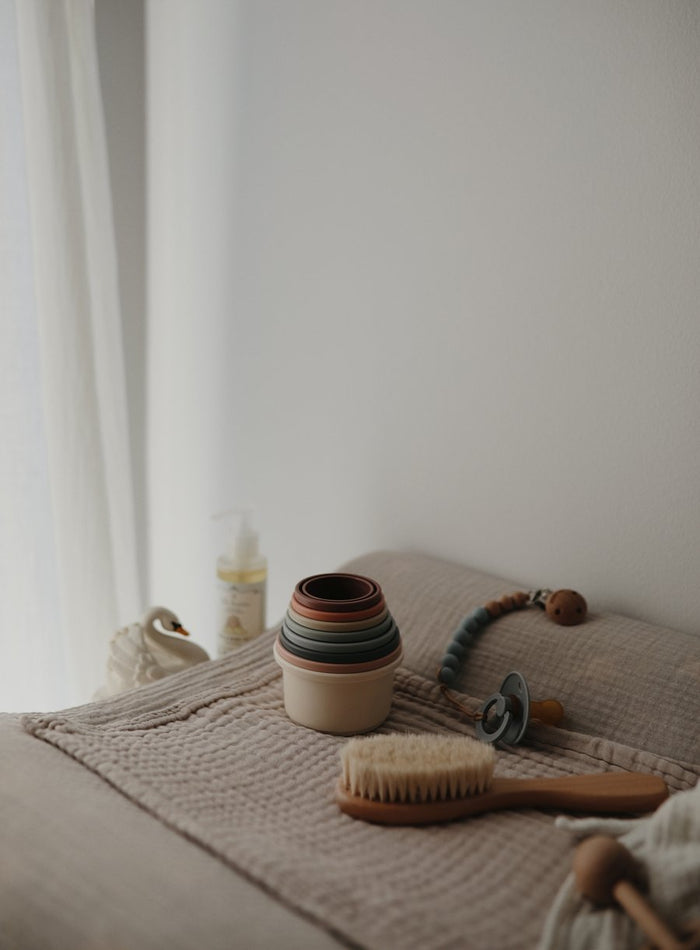 Mushie stapeltoren original (30 centimeter)