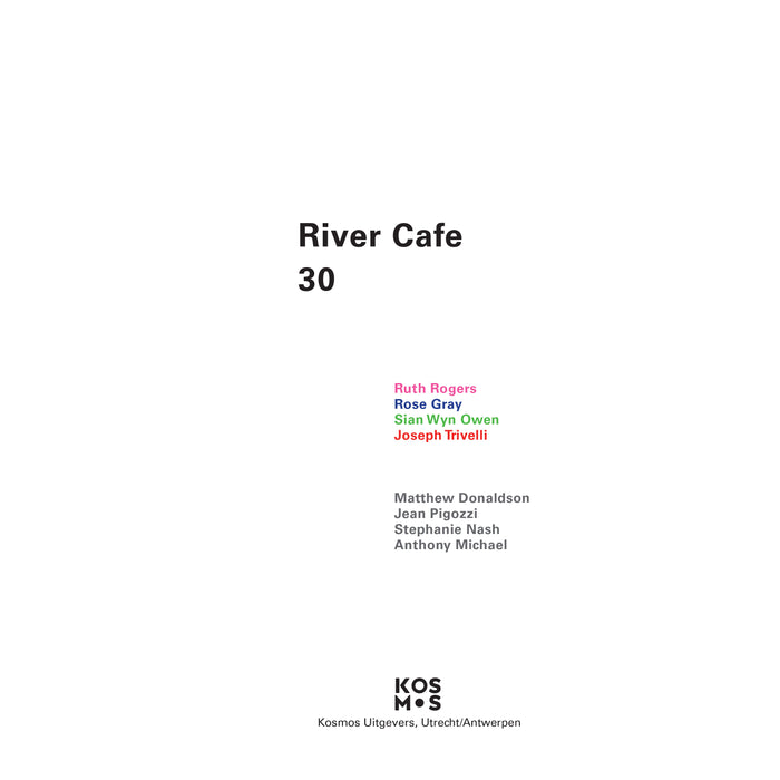 River Cafe 30 - Ruth Rogers