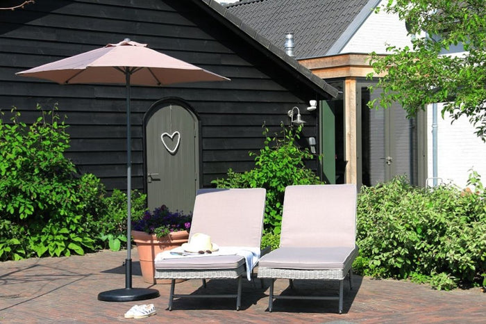 Parasol rond - Ø 200cm - taupe