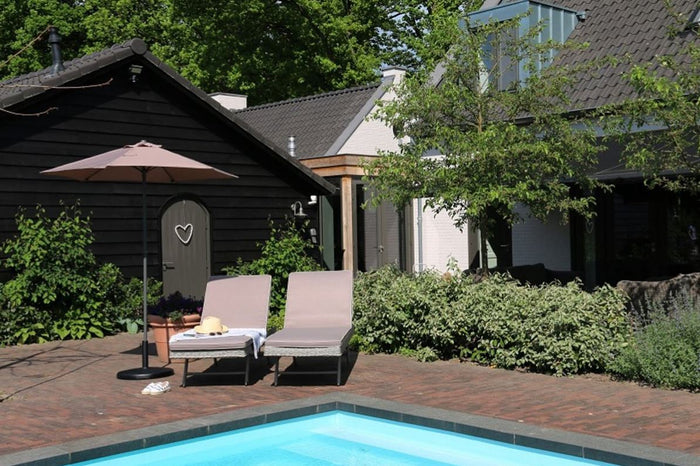 Parasol rond - Ø 200cm - taupe