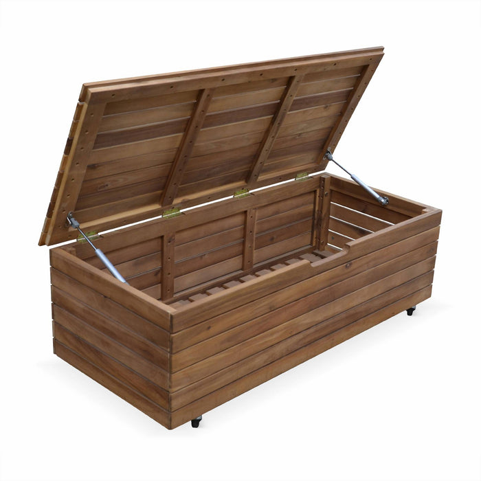 sweeek - Houten tuin opbergbox 110L