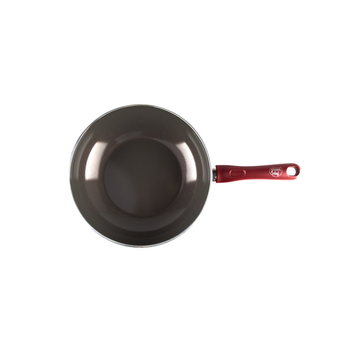 GreenChef Diamond Inductie Koekenpan - Ø30 cm - keramisch - rood