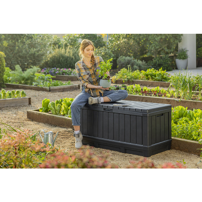Keter Tuinbox Kentwood 350 L antracietkleurig Ecom