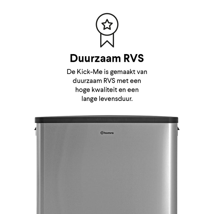Homra 'Kick me' Afvalemmer met Sensor 45 Liter (15+15+15 liter)