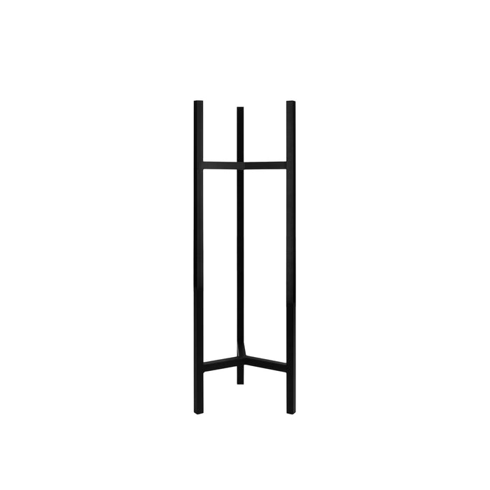 QUVIO Plantenstandaard inclusief pot - 22x22x75 cm - Zwart - M