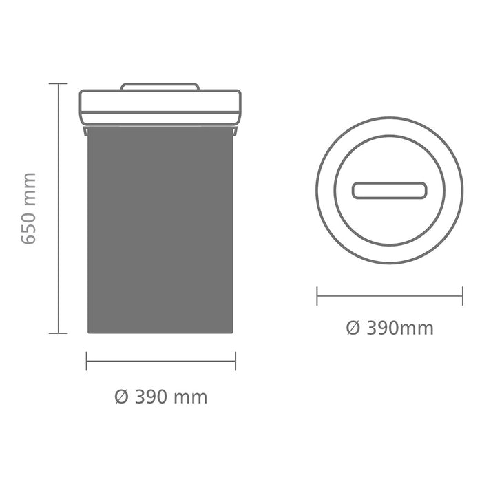 Brabantia Big Bin 60 Liter Vingerafdrukvrij