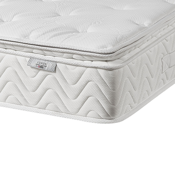 Beliani-LUXUS-Pocketveringmatras-Crème-160 x 200 cm-Polyester