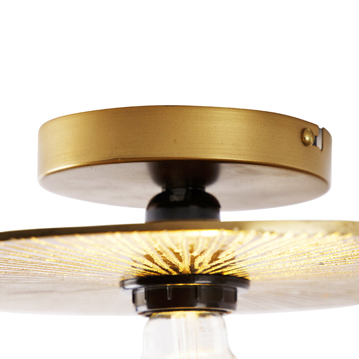 QAZQA Oosterse plafondlamp goud rond - Konge