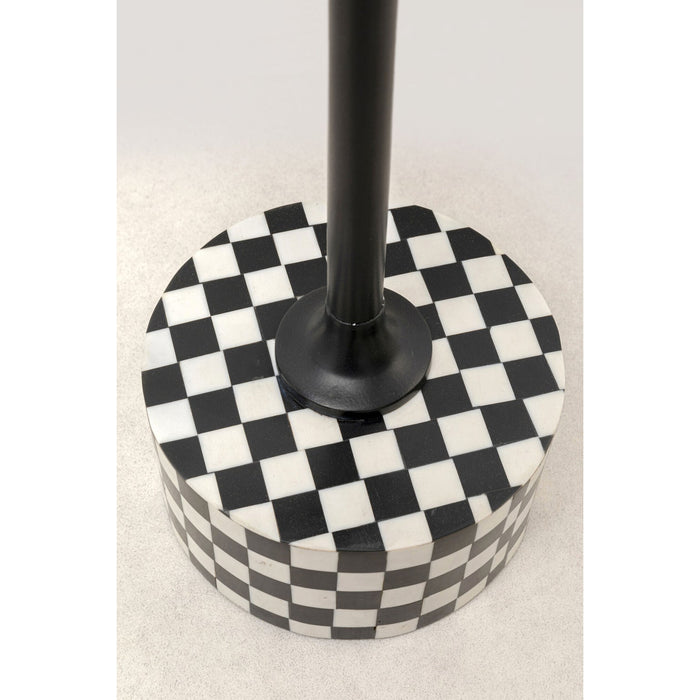 Bijzettafel Domero Chess zwart wit 25cm Kare Design