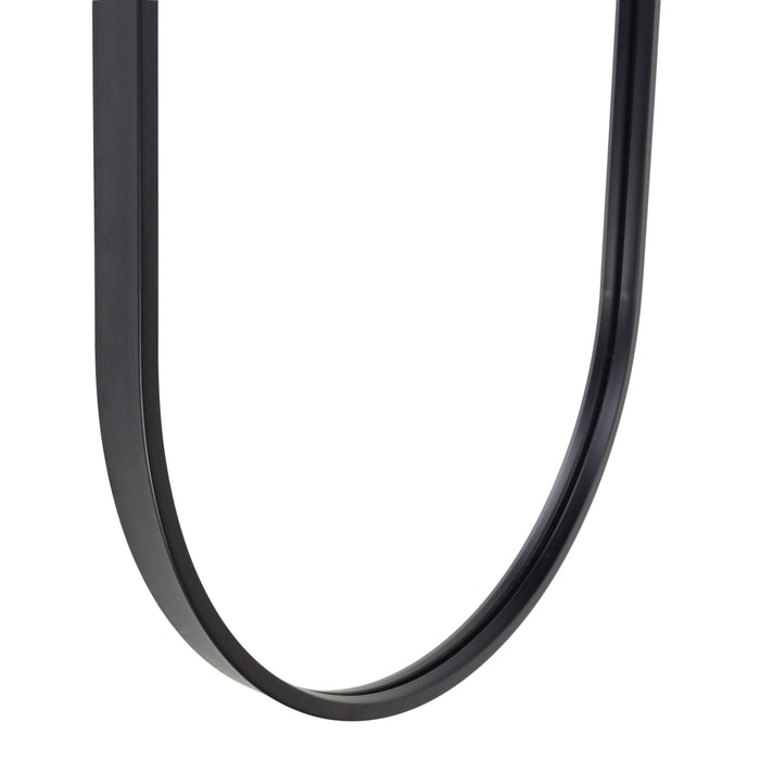 Fragix Boston Passpiegel Ovaal - Zwart - Metaal - 130x40