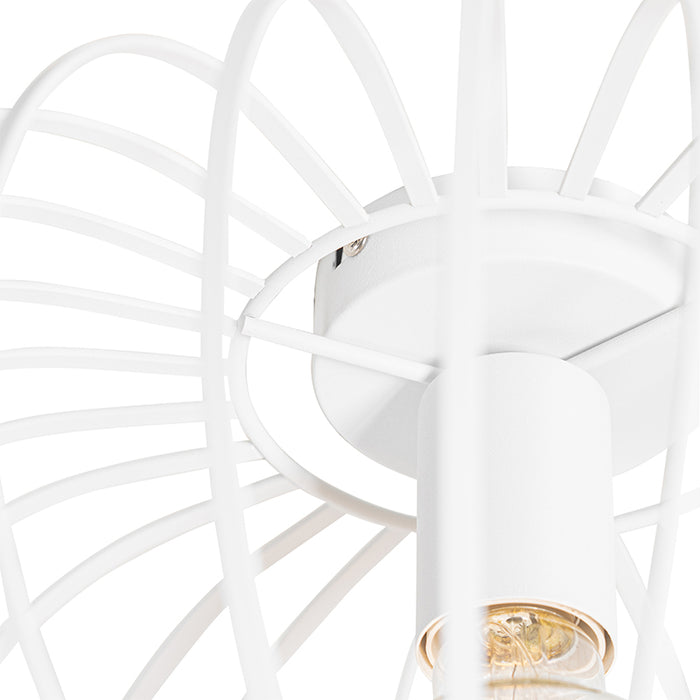 QAZQA Design plafondlamp wit 39 cm - Johanna