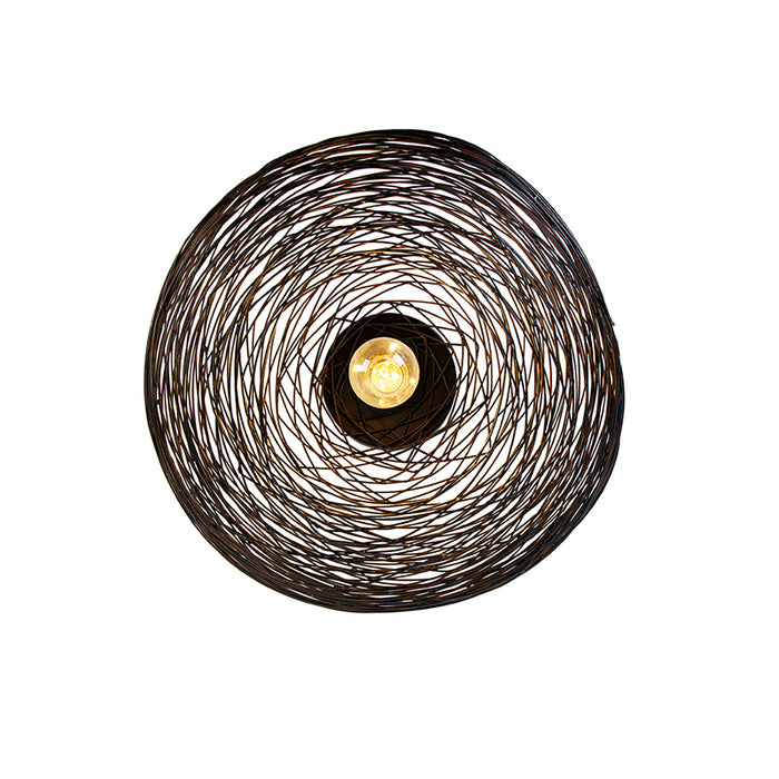 QAZQA Design plafondlamp zwart ovaal - Sarella