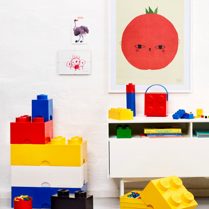 LEGO - Opbergbox Brick 1 Rond, Rood - LEGO