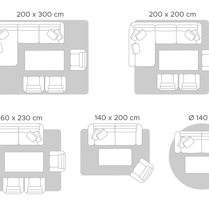 Beliani - SILVAN - Laagpolig vloerkleed - Blauw - 80 x 150 cm - Wol