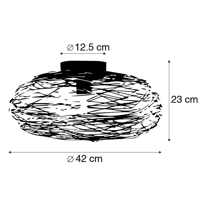QAZQA Design plafondlamp goud ovaal - Sarella