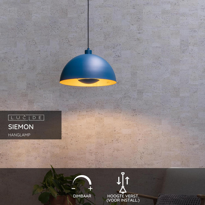 Lucide SIEMON Hanglamp - Blauw