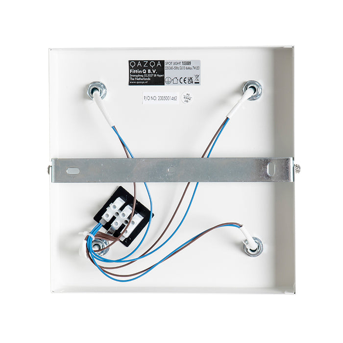 QAZQA Moderne plafondlamp wit 4-lichts verstelbaar vierkant - Jeana