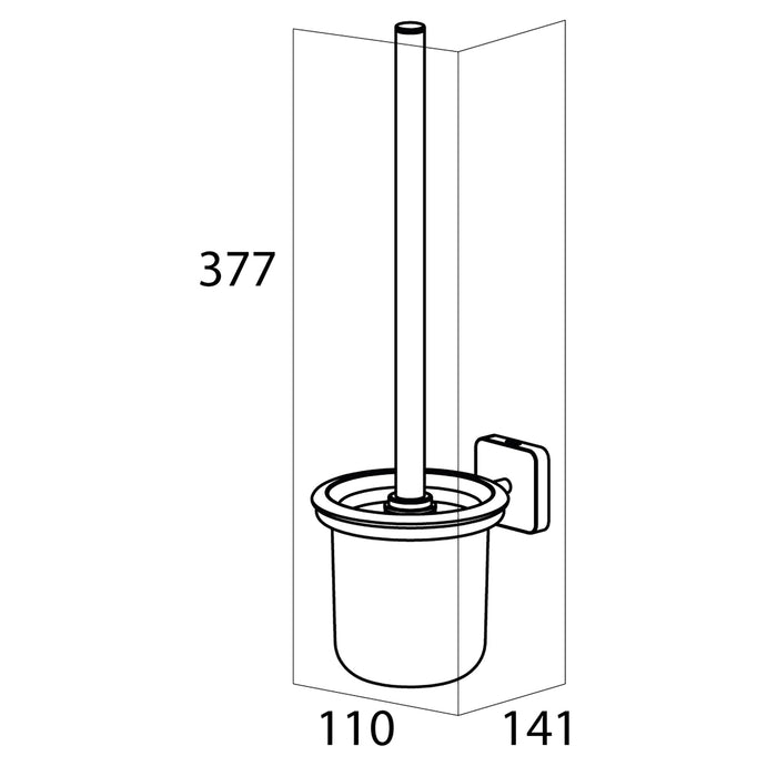 Tiger Onu Toiletborstel met Houder - RVS Geborsteld