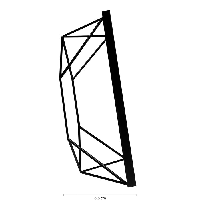QUVIO Fotolijst hexagon staal 15 x 20.5cm - Zwart