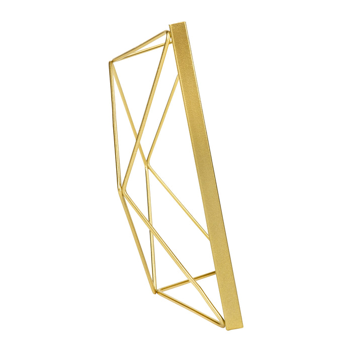 QUVIO Fotolijstje hexagon - 15 x 20.5 cm - staal - Goud
