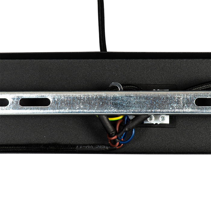 QAZQA Art deco hanglamp zwart en smoke glas 3-lichts - Pallon