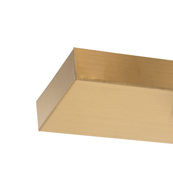 QAZQA Art deco hanglamp messing met roze glas 3-lichts - Pallon