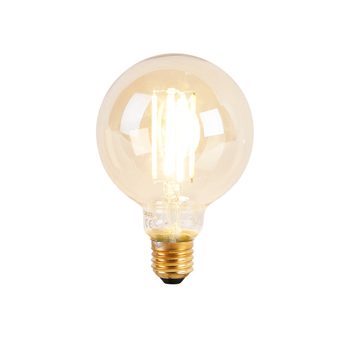QAZQA Smart Art Deco wandlamp goud incl. G95 WiFi lichtbron - Facil